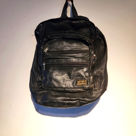 Eddie Bauer Bags Vintage Eddie Bauer Leather Backpack Poshmark